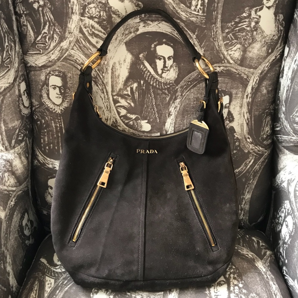 🌟JUST REDUCED⭐️ Prada Brown Suede Handbag